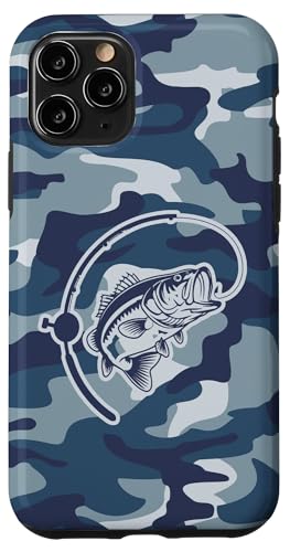 Mutige Tarnfischer, die das Tarnfischen am Flussbarsch lieben Hülle für iPhone 11 Pro von River Bass Fishing Camo for Anglers Fishing Lovers
