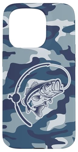 Mutige Tarnfischer, die das Tarnfischen am Flussbarsch lieben Hülle für iPhone 15 Pro von River Bass Fishing Camo for Anglers Fishing Lovers