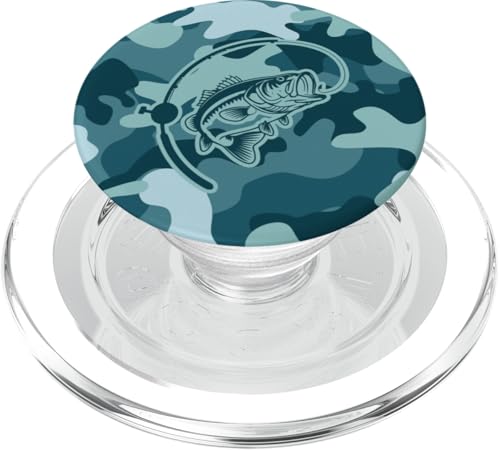 River Bass Adventure für Angler & Naturfans Angeln Camo PopSockets PopGrip für MagSafe von River Bass Fishing Camo for Anglers Fishing Lovers