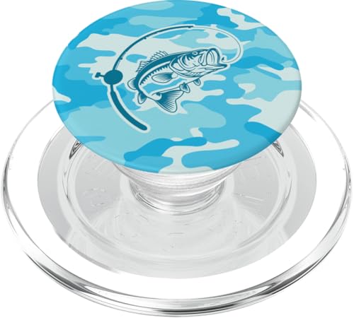 River Bass Adventure für Angler & Naturfans Angeln Camo PopSockets PopGrip für MagSafe von River Bass Fishing Camo for Anglers Fishing Lovers