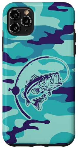 River Bass Angeln Camo für Angler und Abenteuer Outdoor Hülle für iPhone 11 Pro Max von River Bass Fishing Camo for Anglers Fishing Lovers