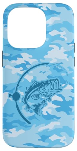 River Bass Angeln Camo für Angler und Abenteuer Outdoor Hülle für iPhone 14 Pro von River Bass Fishing Camo for Anglers Fishing Lovers