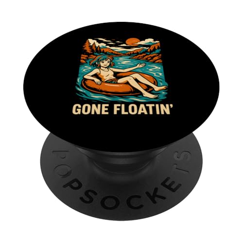 River Float Trip Gone Floatin' Damen River Fun PopSockets Klebender PopGrip River Float Trip Gone Floatin' Damen River Fun PopSockets Klebender PopGrip von River Rendezvous - Float Trips and Lake Life