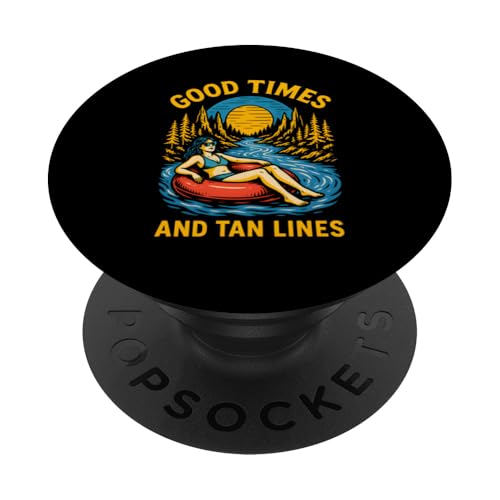 River Float Trip Good Times Damen Sommer-Top PopSockets Klebender PopGrip River Float Trip Good Times Damen Sommer-Top PopSockets Klebender PopGrip von River Rendezvous - Float Trips and Lake Life