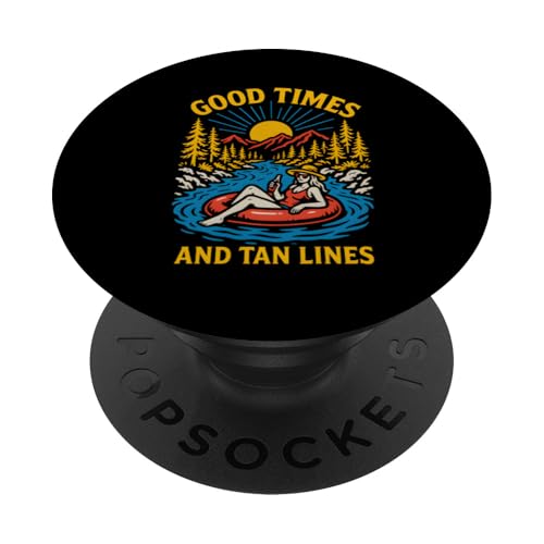 River Float Trip Good Times Damen Sommer-Top PopSockets Klebender PopGrip River Float Trip Good Times Damen Sommer-Top PopSockets Klebender PopGrip von River Rendezvous - Float Trips and Lake Life