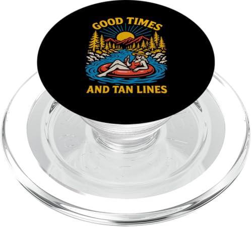 River Float Trip Good Times Damen Sommer-Top PopSockets PopGrip für MagSafe River Float Trip Good Times Damen Sommer-Top PopSockets PopGrip für MagSafe von River Rendezvous - Float Trips and Lake Life