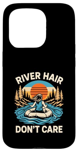 River Float Trip Hair Don't Care Vintage Damen Hülle für iPhone 15 Pro River Float Trip Hair Don't Care Vintage Damen Hülle für iPhone 15 Pro von River Rendezvous - Float Trips and Lake Life