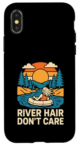 River Float Trip Hair Don't Care Vintage Damen Hülle für iPhone X/XS River Float Trip Hair Don't Care Vintage Damen Hülle für iPhone X/XS von River Rendezvous - Float Trips and Lake Life