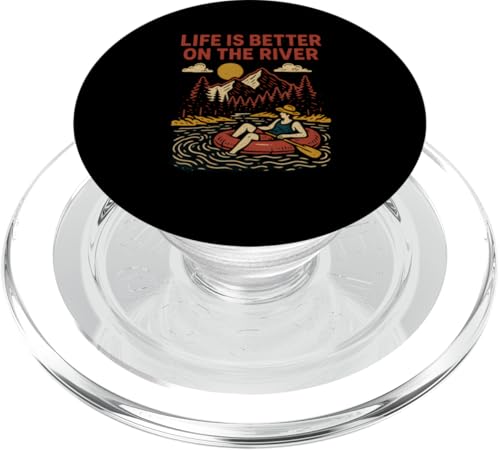 River Float Trip Life is Better Vintage Damen Sommer Top PopSockets PopGrip für MagSafe River Float Trip Life is Better Vintage Damen Sommer Top PopSockets PopGrip für MagSafe von River Rendezvous - Float Trips and Lake Life