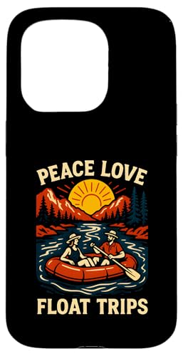 River Float Trip Peace Love Vintage Damen Hülle für iPhone 15 Pro von River Rendezvous - Float Trips and Lake Life