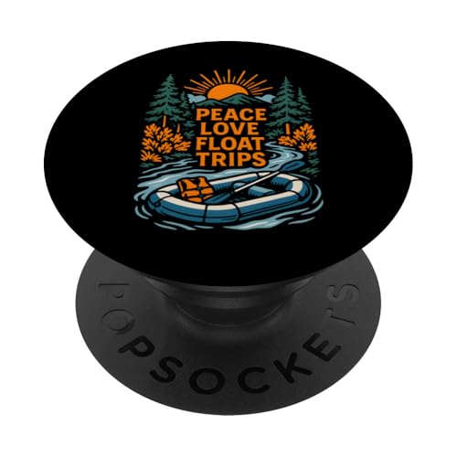 River Float Trip Peace Love Vintage Damen River Life PopSockets Klebender PopGrip River Float Trip Peace Love Vintage Damen River Life PopSockets Klebender PopGrip von River Rendezvous - Float Trips and Lake Life