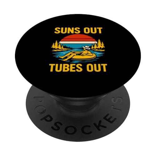 River Float Trip Suns Out Tubes Out Vintage Damen Sommer PopSockets Klebender PopGrip River Float Trip Suns Out Tubes Out Vintage Damen Sommer PopSockets Klebender PopGrip von River Rendezvous - Float Trips and Lake Life