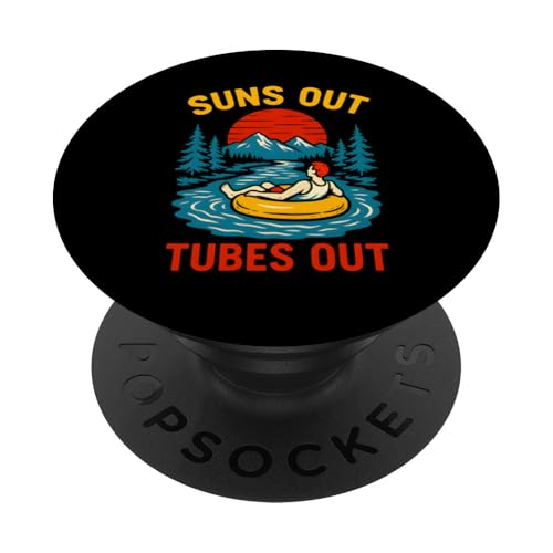 River Float Trip Suns Out Tubes Out Vintage Damen Sommer PopSockets Klebender PopGrip River Float Trip Suns Out Tubes Out Vintage Damen Sommer PopSockets Klebender PopGrip von River Rendezvous - Float Trips and Lake Life