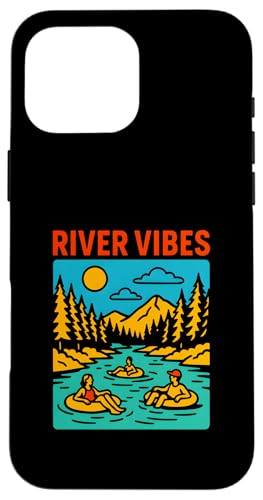 River Float Trip Vibes Retro Damen Fun Hülle für iPhone 16 Pro Max River Float Trip Vibes Retro Damen Fun Hülle für iPhone 16 Pro Max von River Rendezvous - Float Trips and Lake Life
