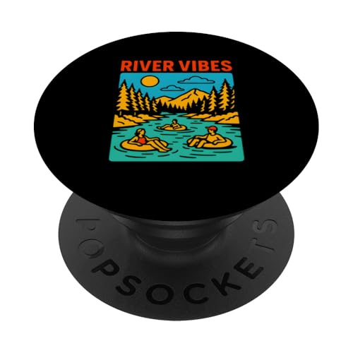 River Float Trip Vibes Retro Damen Fun PopSockets Klebender PopGrip River Float Trip Vibes Retro Damen Fun PopSockets Klebender PopGrip von River Rendezvous - Float Trips and Lake Life