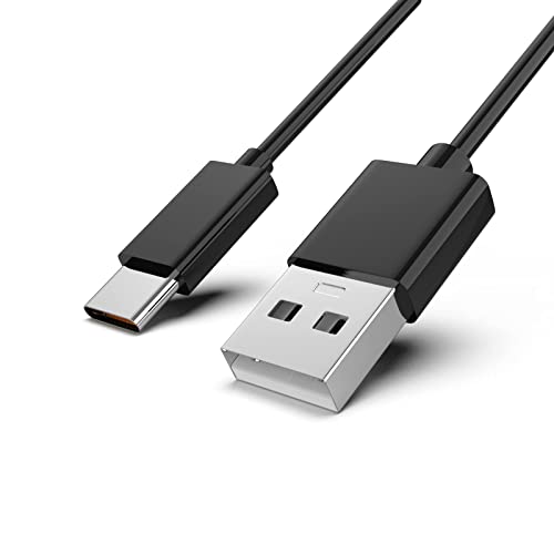 Riwbox Ersatz Typ C Ladekabel USB C Netzteil Kabel Leitung für Wireless Bluetooth Kopfhörer, Schwarz von Riwbox