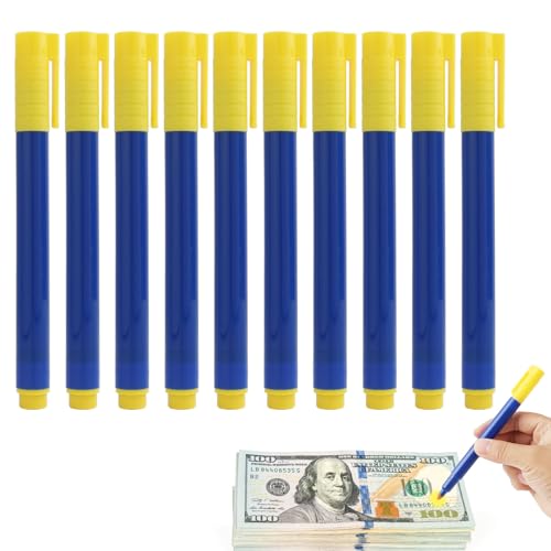 10 Stück BanknotenprüFungsstiften, Geeignet Zur Erkennung Von FäLschungen In Euro, Dollar Und Pfund, ErmöGlicht Schnelle Und üBerprüFung Von Banknoten Und Eignet FüR GeschäFts- Und Privatgebrauch 10 Stück BanknotenprüFungsstiften, Geeignet Zur Erkennung Von FäLschungen In Euro, Dollar Und Pfund, ErmöGlicht Schnelle Und üBerprüFung Von Banknoten Und Eignet FüR GeschäFts- Und Privatgebrauch von Riybyds