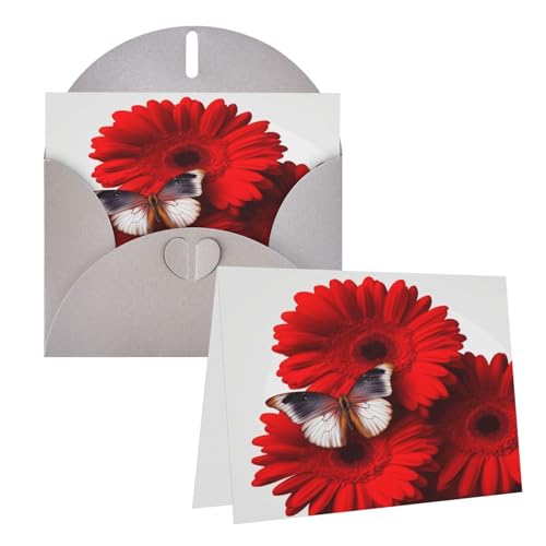 Grußkarten rote Blume und Schmetterling Herz verschiedene Anlässe Grußkarten Freundschaft Gedenkkarten Urlaubskarten Grußkarten rote Blume und Schmetterling Herz verschiedene Anlässe Grußkarten Freundschaft Gedenkkarten Urlaubskarten von Rkklvbns