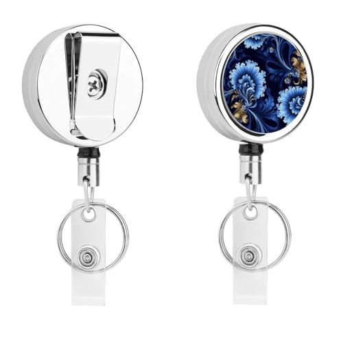 Klassischer blauer Ausweishalter mit Schlüsselring, Ausweishalter, lustiger Ausweishalter für Lehrer, Krankenschwester, Arzt, Arbeiter, Geschenk, ID, Namensschild, dekorative Metall-Clips Klassischer blauer Ausweishalter mit Schlüsselring, Ausweishalter, lustiger Ausweishalter für Lehrer, Krankenschwester, Arzt, Arbeiter, Geschenk, ID, Namensschild, dekorative Metall-Clips von Rkklvbns
