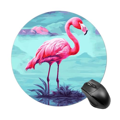 Mauspad mit pinken Flamingos, rund, wasserdicht, rutschfest, Gummi, lustige Mauspads, 19,8 x 19,8 cm, für Computer, Laptop, Büro, Schreibtisch, Zubehör, Mauspad Mauspad mit pinken Flamingos, rund, wasserdicht, rutschfest, Gummi, lustige Mauspads, 19,8 x 19,8 cm, für Computer, Laptop, Büro, Schreibtisch, Zubehör, Mauspad von Rkklvbns