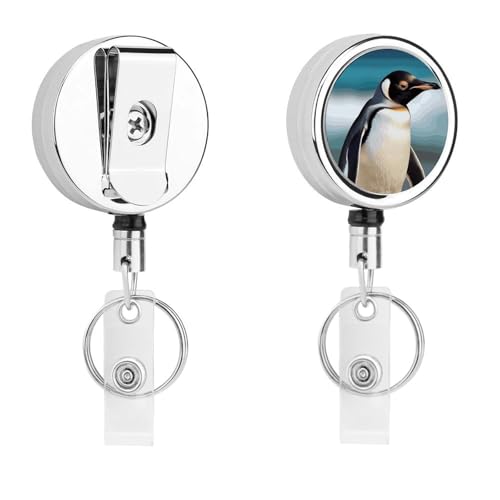 Niedlicher Pinguin-Abzeichenspule, einziehbar, mit Schlüsselring, lustiger Ausweishalter für Lehrer, Krankenschwester, Arzt, Arbeiter, Geschenk, ID, Namensschild, dekorative Metall-Clips Niedlicher Pinguin-Abzeichenspule, einziehbar, mit Schlüsselring, lustiger Ausweishalter für Lehrer, Krankenschwester, Arzt, Arbeiter, Geschenk, ID, Namensschild, dekorative Metall-Clips von Rkklvbns