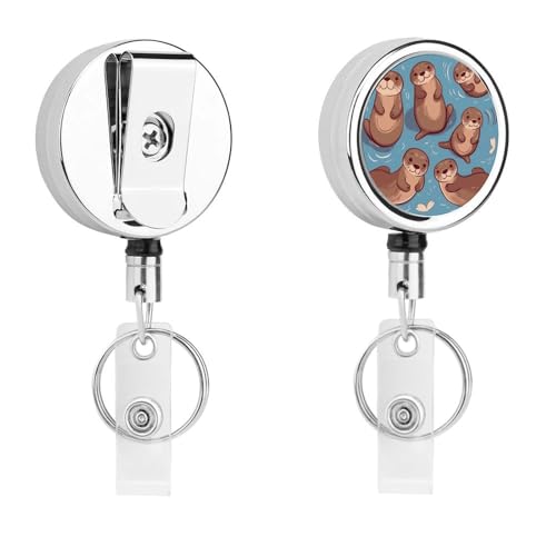 Niedlicher brauner Otter-Ausweishalter mit Schlüsselring, lustiger Ausweishalter für Lehrer, Krankenschwester, Arzt, Arbeiter, Geschenk, ID, Namensschild, dekorative Metall-Clips Niedlicher brauner Otter-Ausweishalter mit Schlüsselring, lustiger Ausweishalter für Lehrer, Krankenschwester, Arzt, Arbeiter, Geschenk, ID, Namensschild, dekorative Metall-Clips von Rkklvbns