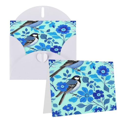 Rkklvbns Grußkarten Blau Blumen Vogel und Blatt Muster Herz Verschiedene Anlässe Grußkarten Freundschaft Gedenkkarten Urlaubskarten Rkklvbns Grußkarten Blau Blumen Vogel und Blatt Muster Herz Verschiedene Anlässe Grußkarten Freundschaft Gedenkkarten Urlaubskarten von Rkklvbns