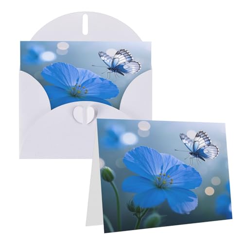 Rkklvbns Grußkarten Blaue Blume Schmetterling Herz Verschiedene Anlässe Grußkarten Freundschaft Gedenkkarten Urlaubskarten Rkklvbns Grußkarten Blaue Blume Schmetterling Herz Verschiedene Anlässe Grußkarten Freundschaft Gedenkkarten Urlaubskarten von Rkklvbns