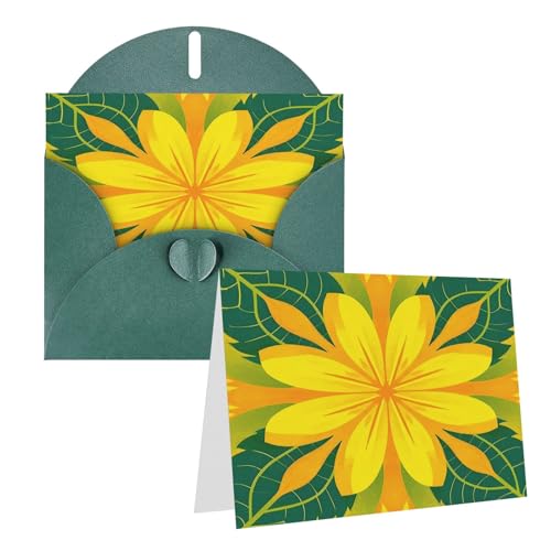Rkklvbns Grußkarten Gelb Blume und Blatt Muster Herz Verschiedene Anlässe Grußkarten Freundschaft Gedenkkarten Urlaubskarten Rkklvbns Grußkarten Gelb Blume und Blatt Muster Herz Verschiedene Anlässe Grußkarten Freundschaft Gedenkkarten Urlaubskarten von Rkklvbns