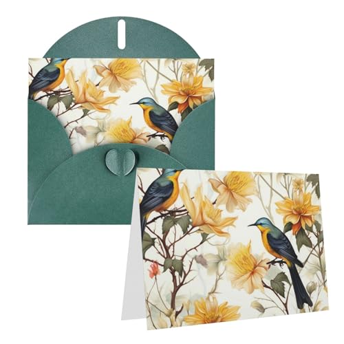 Rkklvbns Grußkarten Gelbe Blumen und Vögel Herz Verschiedene Anlässe Grußkarten Freundschaft Gedenkkarten Urlaubskarten Rkklvbns Grußkarten Gelbe Blumen und Vögel Herz Verschiedene Anlässe Grußkarten Freundschaft Gedenkkarten Urlaubskarten von Rkklvbns