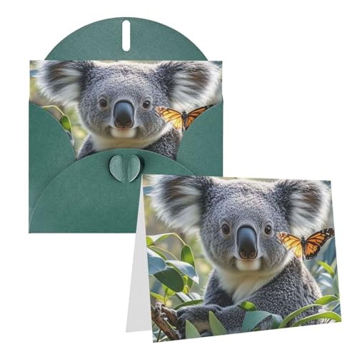 Rkklvbns Grußkarten Koala und Schmetterling Herz Verschiedene Anlässe Grußkarten Freundschaft Gedenkkarten Urlaubskarten Rkklvbns Grußkarten Koala und Schmetterling Herz Verschiedene Anlässe Grußkarten Freundschaft Gedenkkarten Urlaubskarten von Rkklvbns