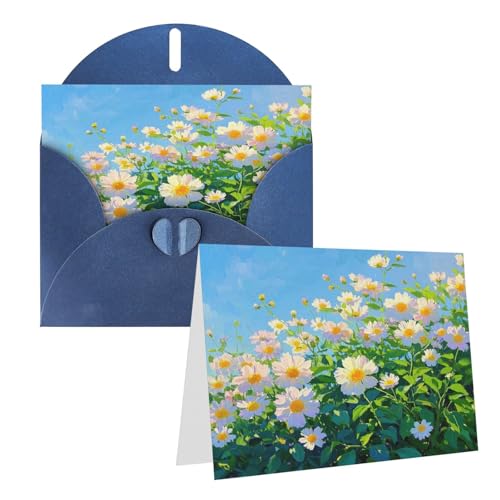 Rkklvbns Grußkarten Kunst Blume Sommer Herz Verschiedene Anlässe Grußkarten Freundschaft Gedenkkarten Urlaubskarten von Rkklvbns