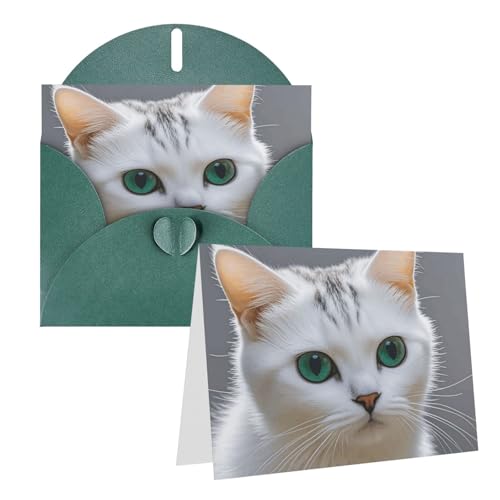 Rkklvbns Grußkarten Niedliche weiße Katze Herz verschiedene Anlässe Grußkarten Freundschaft Gedenkkarten Urlaubskarten Rkklvbns Grußkarten Niedliche weiße Katze Herz verschiedene Anlässe Grußkarten Freundschaft Gedenkkarten Urlaubskarten von Rkklvbns