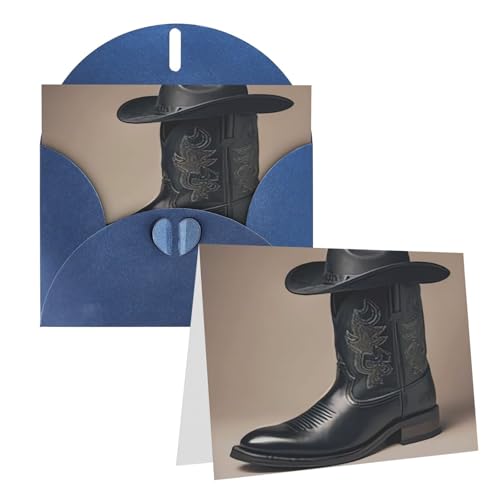 Rkklvbns Grußkarten Niedlicher Cowboy Schwarzer Hut Westernstiefel Herz Verschiedene Anlässe Grußkarten Freundschaft Gedenkkarten Urlaubskarten Rkklvbns Grußkarten Niedlicher Cowboy Schwarzer Hut Westernstiefel Herz Verschiedene Anlässe Grußkarten Freundschaft Gedenkkarten Urlaubskarten von Rkklvbns
