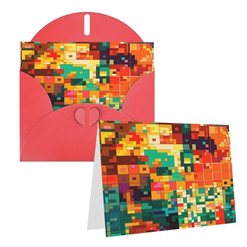 Rkklvbns Grußkarten Pixel Art Muster Herz Verschiedene Anlässe Grußkarten Freundschaft Gedenkkarten Urlaubskarten Rkklvbns Grußkarten Pixel Art Muster Herz Verschiedene Anlässe Grußkarten Freundschaft Gedenkkarten Urlaubskarten von Rkklvbns
