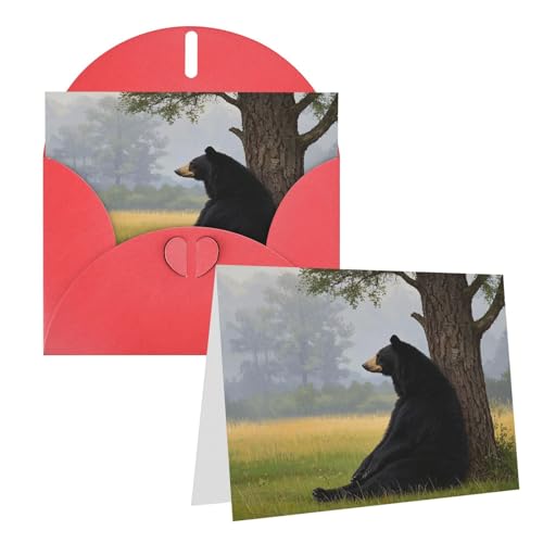 Rkklvbns Grußkarten Schwarzer Bär Leaning Against A Tree Heart Verschiedene Anlässe Grußkarten Freundschaft Gedenkkarten Urlaubskarten Rkklvbns Grußkarten Schwarzer Bär Leaning Against A Tree Heart Verschiedene Anlässe Grußkarten Freundschaft Gedenkkarten Urlaubskarten von Rkklvbns