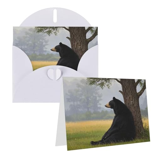 Rkklvbns Grußkarten Schwarzer Bär Leaning Against A Tree Heart Verschiedene Anlässe Grußkarten Freundschaft Gedenkkarten Urlaubskarten Rkklvbns Grußkarten Schwarzer Bär Leaning Against A Tree Heart Verschiedene Anlässe Grußkarten Freundschaft Gedenkkarten Urlaubskarten von Rkklvbns