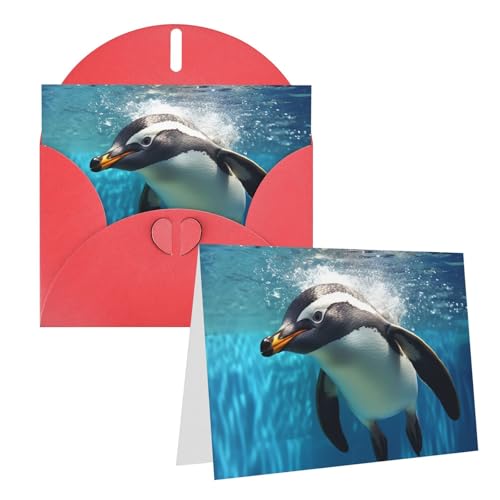Rkklvbns Grußkarten Schwimmender Pinguin Herz Verschiedene Anlässe Grußkarten Freundschaft Gedenkkarten Urlaubskarten Rkklvbns Grußkarten Schwimmender Pinguin Herz Verschiedene Anlässe Grußkarten Freundschaft Gedenkkarten Urlaubskarten von Rkklvbns