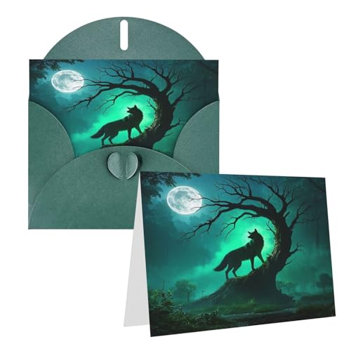 Rkklvbns Grußkarten Wolf Muster Fantasie Nebel Magie Baum Herz Verschiedene Anlässe Grußkarten Freundschaft Gedenkkarten Urlaubskarten Rkklvbns Grußkarten Wolf Muster Fantasie Nebel Magie Baum Herz Verschiedene Anlässe Grußkarten Freundschaft Gedenkkarten Urlaubskarten von Rkklvbns