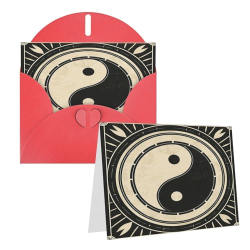Rkklvbns Grußkarten Yin Yang Orientalisches Symbol Vintage Magie Beige Herz Verschiedene Anlässe Grußkarten Freundschaft Gedenkkarten Urlaubskarten Rkklvbns Grußkarten Yin Yang Orientalisches Symbol Vintage Magie Beige Herz Verschiedene Anlässe Grußkarten Freundschaft Gedenkkarten Urlaubskarten von Rkklvbns