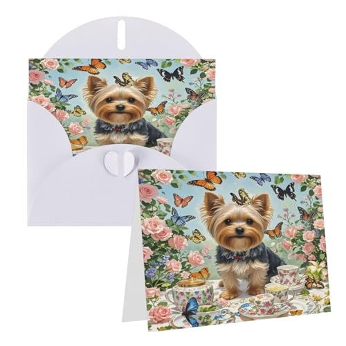 Rkklvbns Grußkarten Yorkshire Terrier Tea Party Schmetterlinge Rosen Herz Verschiedene Anlässe Grußkarten Freundschaft Gedenkkarten Urlaubskarten Rkklvbns Grußkarten Yorkshire Terrier Tea Party Schmetterlinge Rosen Herz Verschiedene Anlässe Grußkarten Freundschaft Gedenkkarten Urlaubskarten von Rkklvbns