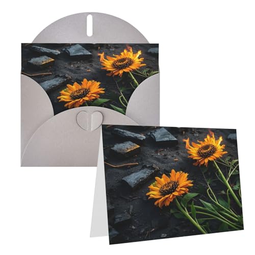 Rkklvbns Grußkarten schwarz gebrannt orange gelb Blume Herz verschiedene Anlässe Grußkarten Freundschaft Gedenkkarten Urlaubskarten Rkklvbns Grußkarten schwarz gebrannt orange gelb Blume Herz verschiedene Anlässe Grußkarten Freundschaft Gedenkkarten Urlaubskarten von Rkklvbns