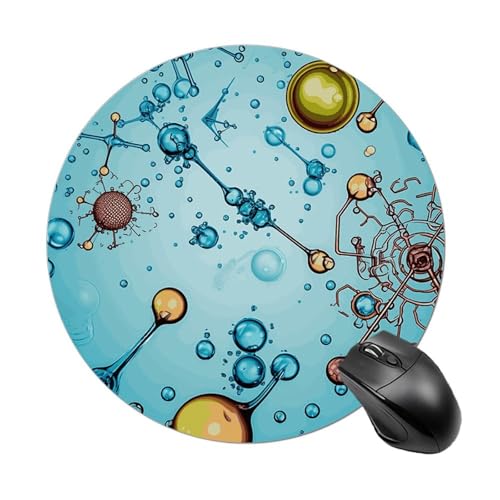 Rundes Mauspad, Abstraktion, Biologie, Chemie, wasserdicht, rutschfest, Gummi, lustiges Mauspad, 19,8 x 19,8 cm, für Computer, Laptop, Büro, Schreibtisch, Zubehör, Mauspad Rundes Mauspad, Abstraktion, Biologie, Chemie, wasserdicht, rutschfest, Gummi, lustiges Mauspad, 19,8 x 19,8 cm, für Computer, Laptop, Büro, Schreibtisch, Zubehör, Mauspad von Rkklvbns