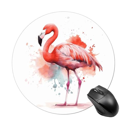 Rundes Mauspad mit Aquarell-Flamingo, wasserdicht, rutschfest, Gummi, lustige Mauspads, 19,8 x 19,8 cm, für Computer, Laptop, Büro, Schreibtisch, Zubehör, Mauspad Rundes Mauspad mit Aquarell-Flamingo, wasserdicht, rutschfest, Gummi, lustige Mauspads, 19,8 x 19,8 cm, für Computer, Laptop, Büro, Schreibtisch, Zubehör, Mauspad von Rkklvbns