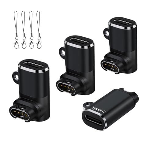 USB-C to Garmin Watch Charging Adapter Pack of 4, USB C Charging Cable Watch Adapter for Garmin Fenix 7/7X/7S/6, Forerunner 165/965/955/945/265/255/55/45, Vivoactive 5/4S, Venu 3/3S/2S/SQ, Epix Pro 2 USB-C to Garmin Watch Charging Adapter Pack of 4, USB C Charging Cable Watch Adapter for Garmin Fenix 7/7X/7S/6, Forerunner 165/965/955/945/265/255/55/45, Vivoactive 5/4S, Venu 3/3S/2S/SQ, Epix Pro 2 von Rndono