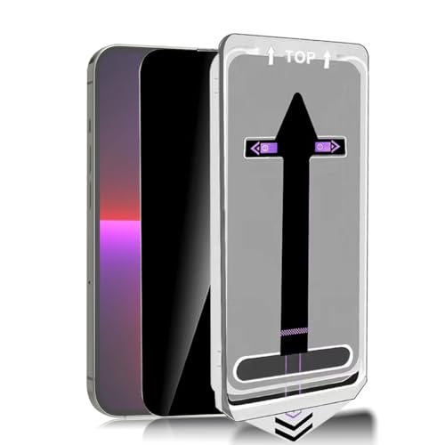 Rnnmeeko [1 Stück Sichtschutz Schutzfolie für Panzerglas für iPhone 13 Pro Max, Anti-Spähen Privacy Panzer Schutz Glas 9H Härte, Anti-Spy Sichtschutzfolie für iPhone 13 Pro Max von Rnnmeeko