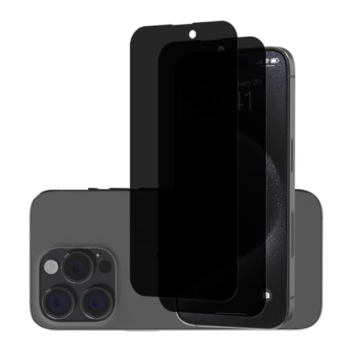 Rnnmeeko 2 Stück Sichtschutz Schutzfolie für Panzerglas für iPhone 15 Pro, Anti-Spähen Privacy Panzer Schutz Glas 9H Härte Anti- Kratzer, Anti-Spy Sichtschutzfolie für iPhone 15 Pro Rnnmeeko 2 Stück Sichtschutz Schutzfolie für Panzerglas für iPhone 15 Pro, Anti-Spähen Privacy Panzer Schutz Glas 9H Härte Anti- Kratzer, Anti-Spy Sichtschutzfolie für iPhone 15 Pro von Rnnmeeko