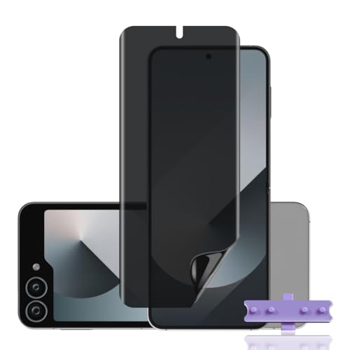 Rnnmeeko Sichtschutz Schutzfolie für Samsung Galaxy Z Flip 6 5G, Anti-Spähen Privacy Weich TPU Folie für Z Flip 6 5G, Displayschutz für Samsung Galaxy Z Flip 6 5G Panzerfolie Rnnmeeko Sichtschutz Schutzfolie für Samsung Galaxy Z Flip 6 5G, Anti-Spähen Privacy Weich TPU Folie für Z Flip 6 5G, Displayschutz für Samsung Galaxy Z Flip 6 5G Panzerfolie von Rnnmeeko