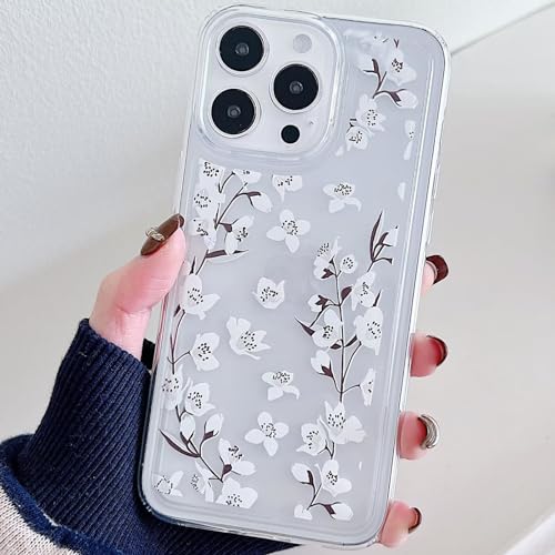 Miagon Blume Serie Handyhülle für iPhone 15 Plus,Durchsichtig Klares Dünn Weiches Flexible TPU Hülle mit Motiv Schutzhülle,Weiß Blume Miagon Blume Serie Handyhülle für iPhone 15 Plus,Durchsichtig Klares Dünn Weiches Flexible TPU Hülle mit Motiv Schutzhülle,Weiß Blume von Rnrieyta
