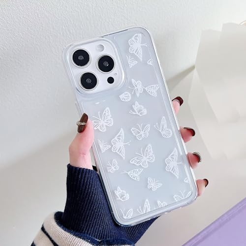 Miagon Schmetterling Serie Handyhülle für iPhone 13,Durchsichtig Klares Dünn Weiches Flexible TPU Hülle mit Motiv Schutzhülle,Weiß Schmetterling Miagon Schmetterling Serie Handyhülle für iPhone 13,Durchsichtig Klares Dünn Weiches Flexible TPU Hülle mit Motiv Schutzhülle,Weiß Schmetterling von Rnrieyta